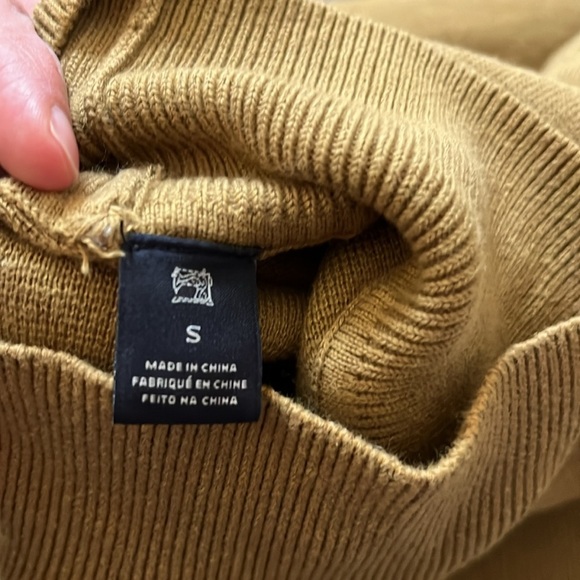 Scotch & Soda Cowl Neck Cotton Chartreuse Sweater Size S - Picture 9 of 10